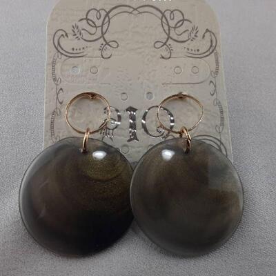 Gray Swirl Earrings