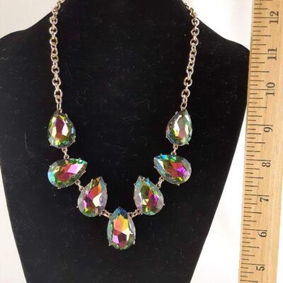 Rainbow Crystal Necklace