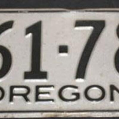 1949 Oregon License plate, original, 161-788