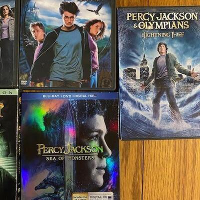 Harry Potter and Percy Jackson DVD's