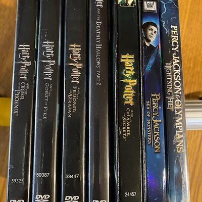 Harry Potter and Percy Jackson DVD's