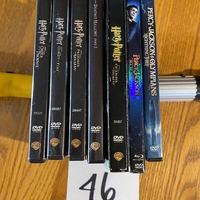 Harry Potter and Percy Jackson DVD's