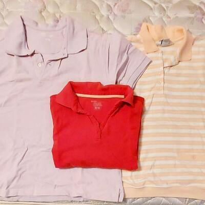 LOT OF 3 POLO SHIRTS- SIZE MED 