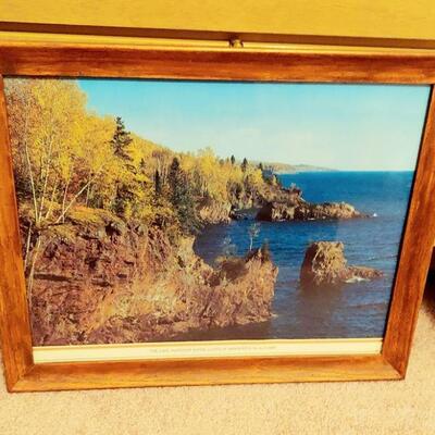2 SCENIC FRAMED PICTURES 