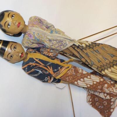 2- Latin American Hand made dolls.