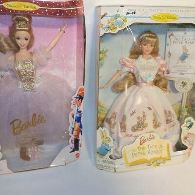 2- Rare Barbie in Box "Nut Cracker " and " Tale of Peter Rabbit".