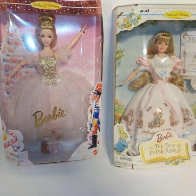 2- Rare Barbie in Box "Nut Cracker " and " Tale of Peter Rabbit".