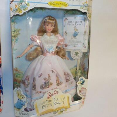 2- Rare Barbie in Box "Nut Cracker " and " Tale of Peter Rabbit".