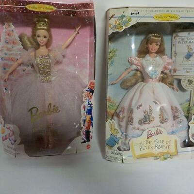 2- Rare Barbie in Box "Nut Cracker " and " Tale of Peter Rabbit".