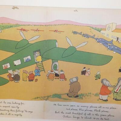 2- 12 x 24 Original prints " Artur and Barbar" childrens collectables.