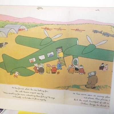 2- 12 x 24 Original prints " Artur and Barbar" childrens collectables.