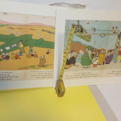 2- 12 x 24 Original prints " Artur and Barbar" childrens collectables.