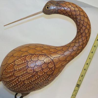 2 ft. Latin American Wild Pelican Statue" Hand made.
