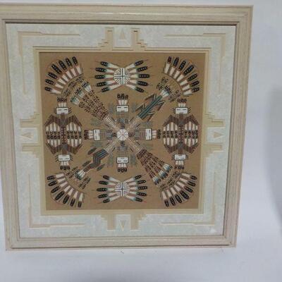 " Navaho Sand Art work, 24 x 18 ".