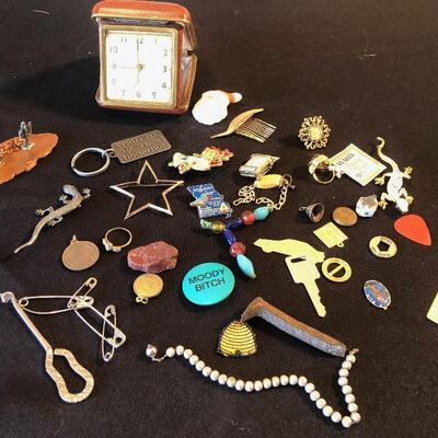 #633 Jewelry Charms, Pins, Misc. Smalls