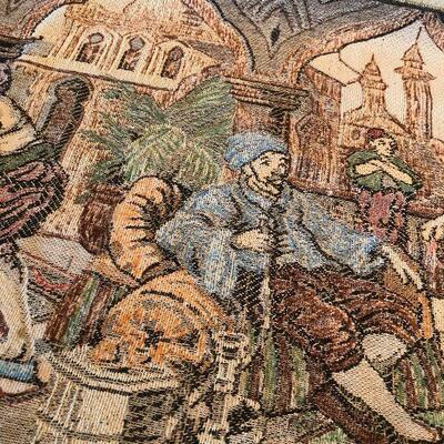 #641 Vintage Tapestry - Middle Eastern Scene 