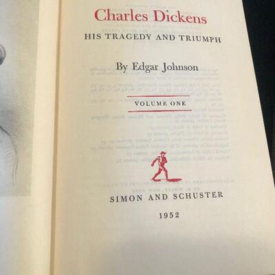 #644 2Volume Biography Charles Dickens by Edgar Johnson