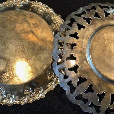 #658 Vintage Wilver Pieces - Cup , cream & Sugar, tray