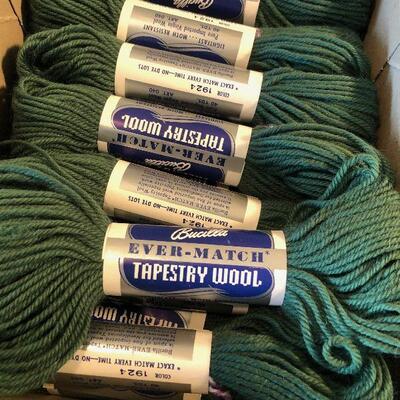 #663 Bucilla Tapestry Wool Fern Green (16) Yarn