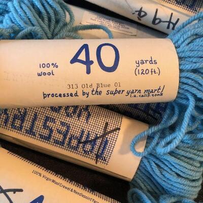 #665 (10) Scan 100% Wool #313 Old Blue 40 yards 