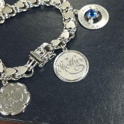 Vintage Sterling Charm Bracelet