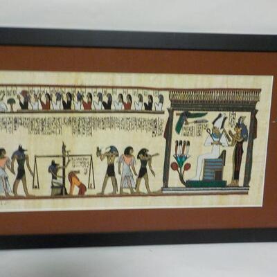 Egyptian Silk hand painted. approx. 24 x 18.