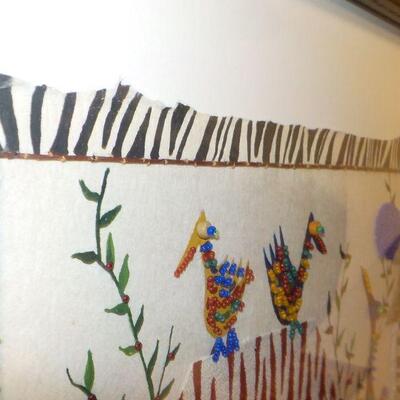 Original African Folk Art approx. 24 x 14 By " Artist Diane Deyo".