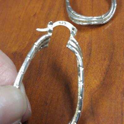 .925 Hoop Earrings