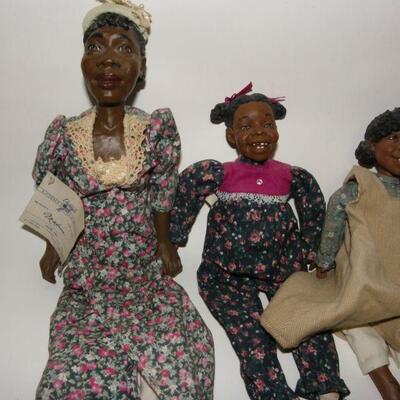 " Daddy Long Leg's Art figurine dolls Marian and children".