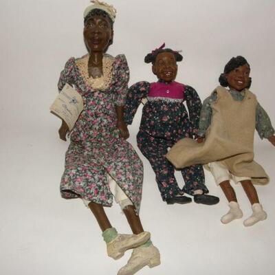 " Daddy Long Leg's Art figurine dolls Marian and children".