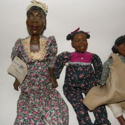 " Daddy Long Leg's Art figurine dolls Marian and children".