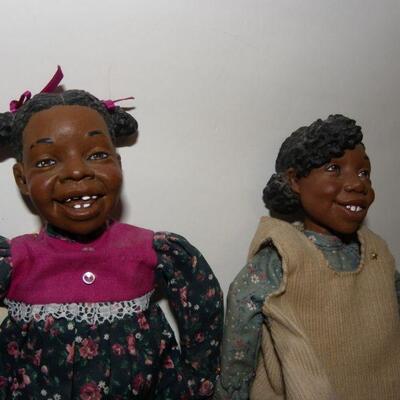 " Daddy Long Leg's Art figurine dolls Marian and children".