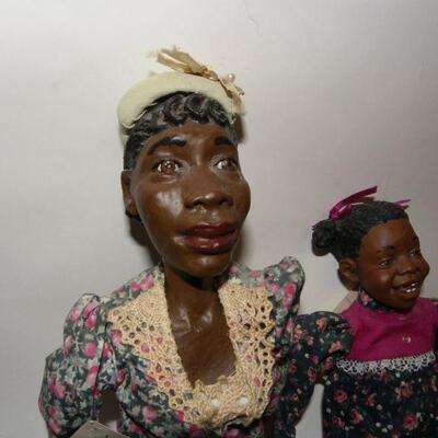 " Daddy Long Leg's Art figurine dolls Marian and children".