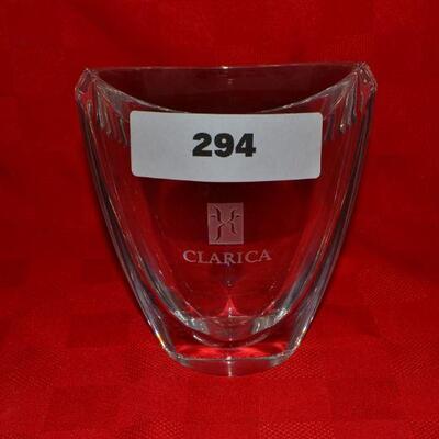 LOT 294 WATERFORD GLASS VASE