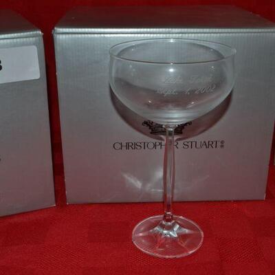 LOT 298 CHRISTOPHER STUART CHAMPAGNE GLASSES (12 GLASSES)