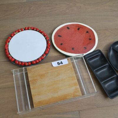 LOT 54 CUTTING BOARDS AND CONTAINERS