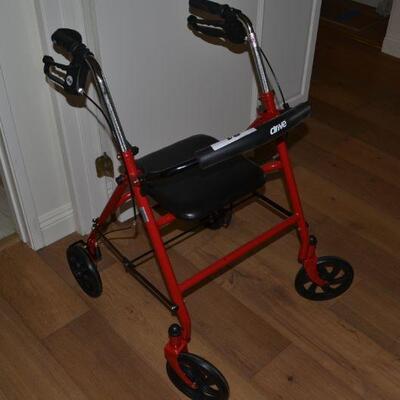 LOT 81  DRIVE WHEELED WALKER AND SEAT