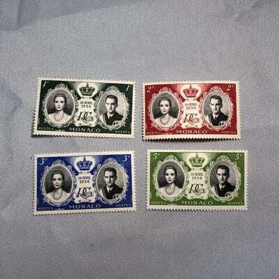 Lot 16 - 4 Princess Grace Stamps from Monaco 