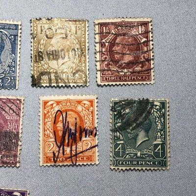 Lot 19 - 10 King George V British Stamps 