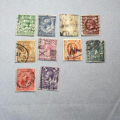 Lot 19 - 10 King George V British Stamps 