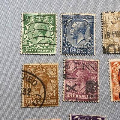 Lot 19 - 10 King George V British Stamps 