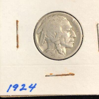 Lot 24 - 1924, 1925, 1926, 1929 Buffalo Nickels