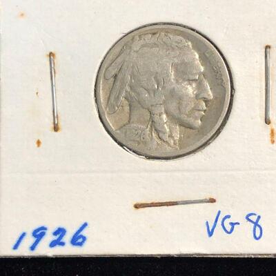 Lot 24 - 1924, 1925, 1926, 1929 Buffalo Nickels