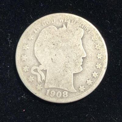 Lot 25 - 1908 S Barber Half Dollar