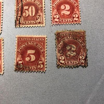 Lot 26 - 12 US Postage Due Stamps