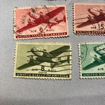 Lot 27 - 7 WWII Air Mail Stamps
