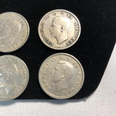 Lot 30 - 6 British One Shilling Coins