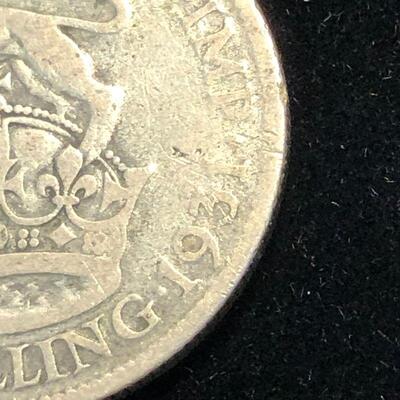Lot 31 - 1931 British Shilling and 1965 Swiss 1/2 Franc