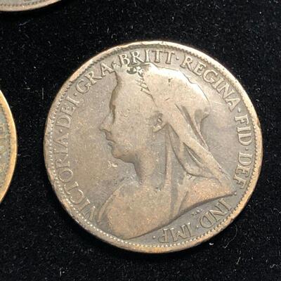 Lot 35 - 1896, 1900, 1901 British Penny
