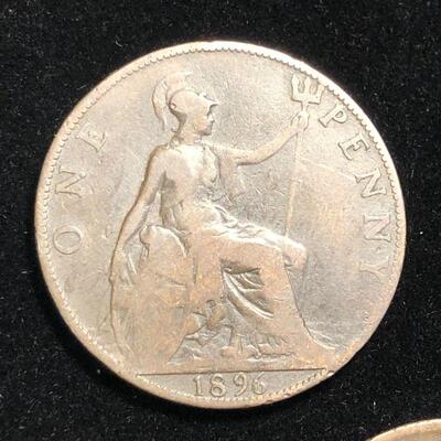 Lot 35 - 1896, 1900, 1901 British Penny